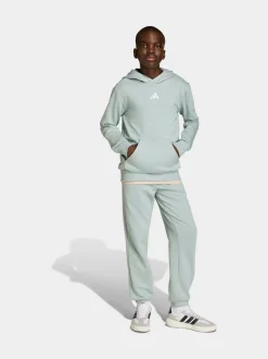 Vert - Sweat-shirt à capuche adidas Essentials enfant