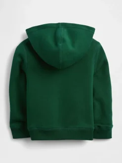Vert - Sweat-shirt à capuche zippé en sherpa moelleux avec Gap logo (6mois5ans)