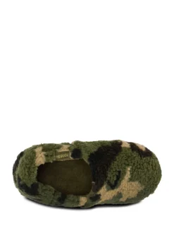 Vert - Totes Vert Short Full Back Fleece Winter Slippers