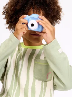 Vert - T-shirt GEN imprimé à manches longues