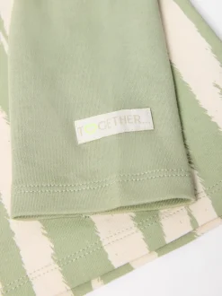 Vert - T-shirt GEN imprimé à manches longues