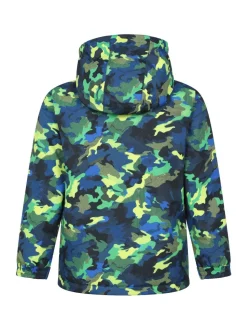 Vert - Veste de ski Mountain Warehouse Mogal imprimée en polaire doublée