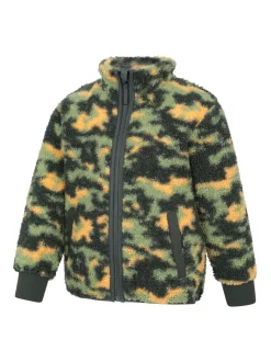 Vert - Veste Mountain Warehouse Wren en imitation peau de mouton