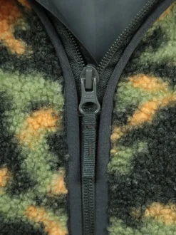 Vert - Veste Mountain Warehouse Wren en imitation peau de mouton