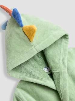 Vert avec dinosaure - Peignoir de bain JoJo Maman Bébé en tissu éponge