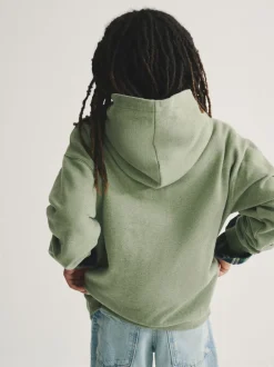 Vert chiné - Sweat à capuche Superdry