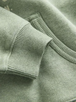 Vert chiné - Sweat à capuche Superdry