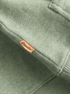 Vert chiné - Sweat à capuche Superdry