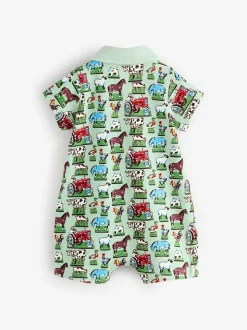 Vert Farm à col - Barboteuse Kidston 100% Cotton Cath