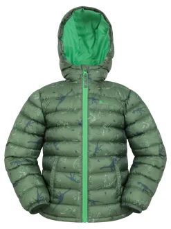 vert foncé - Doudoune imperméable imprimée Mountain Warehouse Seasons