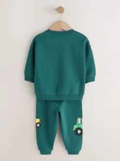 vert foncé - Ensemble Sweat-shirt et Joggings à Col rond (3mois7ans) (3mois7ans)