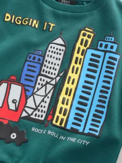 vert foncé - Ensemble Sweat-shirt et Joggings à Col rond (3mois7ans) (3mois7ans)