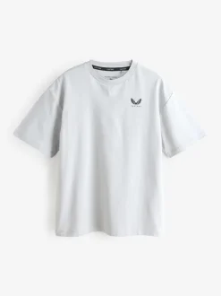 Vert kaki - Castore Lot de 3 t-shirts oversize en coton à logo à manches courtes