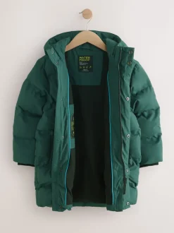 Vert kaki - Doudoune imperméable à Gamme longue doublée de polaire (3-17ans)