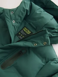 Vert kaki - Doudoune imperméable à Gamme longue doublée de polaire (3-17ans)