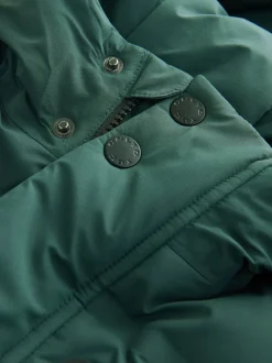 Vert kaki - Doudoune imperméable à Gamme longue doublée de polaire (3-17ans)