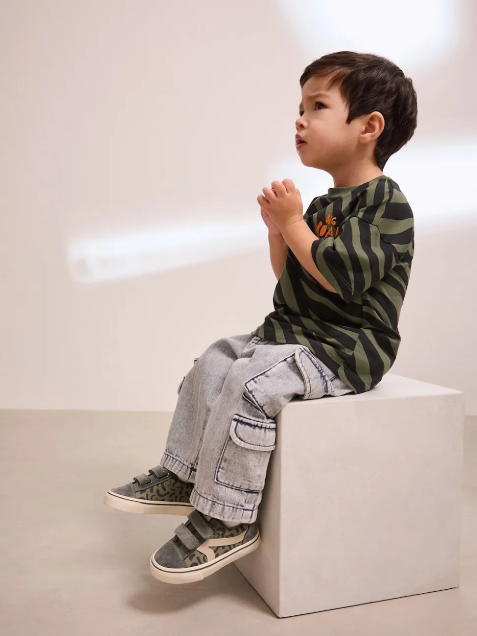 Vert kaki - Fermeture par contact Skate Trainers