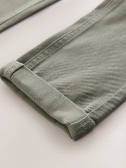 Vert kaki - Jeans extensibles (3-17yrs)