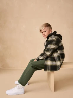 Vert kaki - Joggings Coupe classique sans poignets (3-16ans)