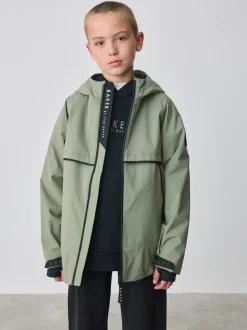 Vert kaki - Manteau Baker by Ted Baker doublé en polaire imperméable