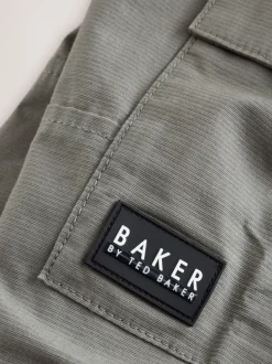 Vert kaki - Pantalon cargo Baker by Ted Baker