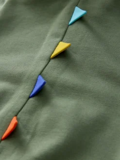 Vert kaki - Sweat à capuche zippé (3mths-7yrs)