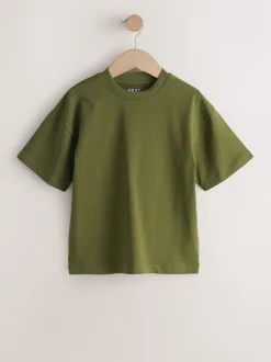 Vert kaki foncé - T-shirt Manches courtes (3-16ans)