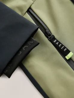 Vert kaki/noir - Manteau Baker by Ted Baker imperméable colorblock