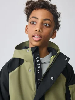 Vert kaki/noir - Manteau Baker by Ted Baker imperméable colorblock
