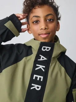 Vert kaki/noir - Manteau Baker by Ted Baker imperméable colorblock