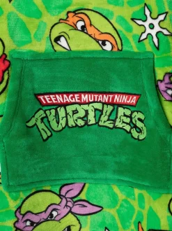 Vert Tortues Ninja - Sweat à capuche Vanilla Underground couverture imprimé sur l’ensemble