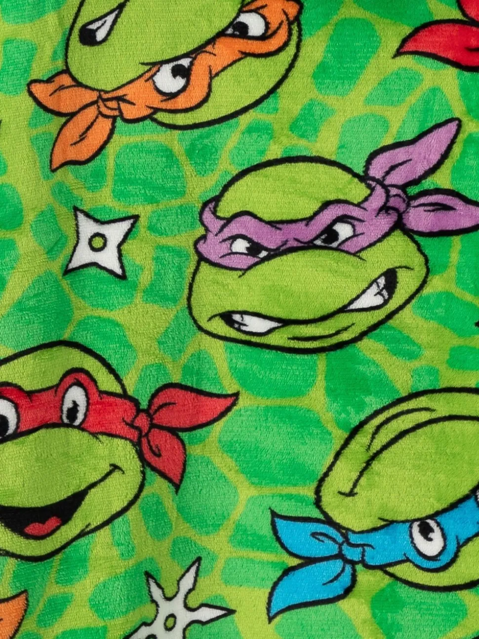 Vert Tortues Ninja - Sweat à capuche Vanilla Underground couverture imprimé sur l’ensemble