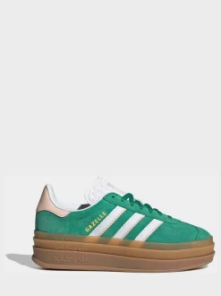 Vert vif - Baskets Adidas Original Gazelle Bold Junior