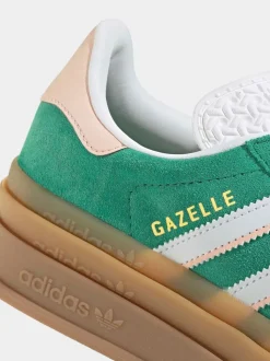 Vert vif - Baskets Adidas Original Gazelle Bold Junior
