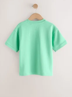 Vert vif - T-shirt graphique Imprimé Heavyweight Manchester Courts (3-16ans)