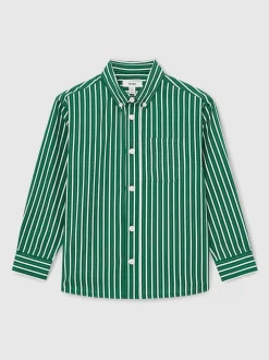Vert/Blanc - Chemise Reiss Aplin