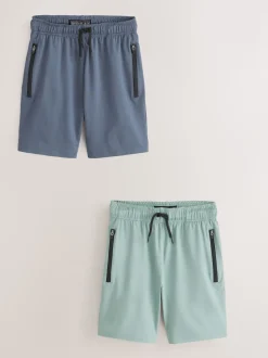 Vert/Bleu - Short de sport léger 2 Pack (3-17ans)