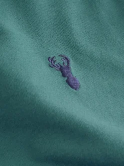 Vert/Bleu minéraux - T-shirt brodé Manches courtes Stag 4 Pack (3-16ans)