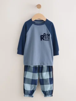 Vert/bleu/rouge - Lot de 3 pantalons de pyjama tissés à carreaux (9mois-12ans)
