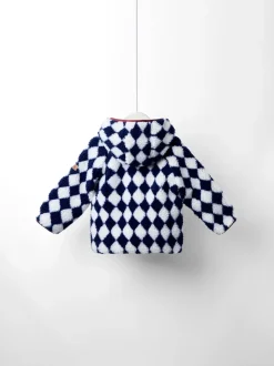 Veste en polaire JoJo Maman Bébé Harlequin à capuche