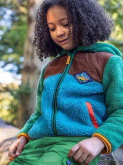 Veste Frugi Bracken verte en velours côtelé