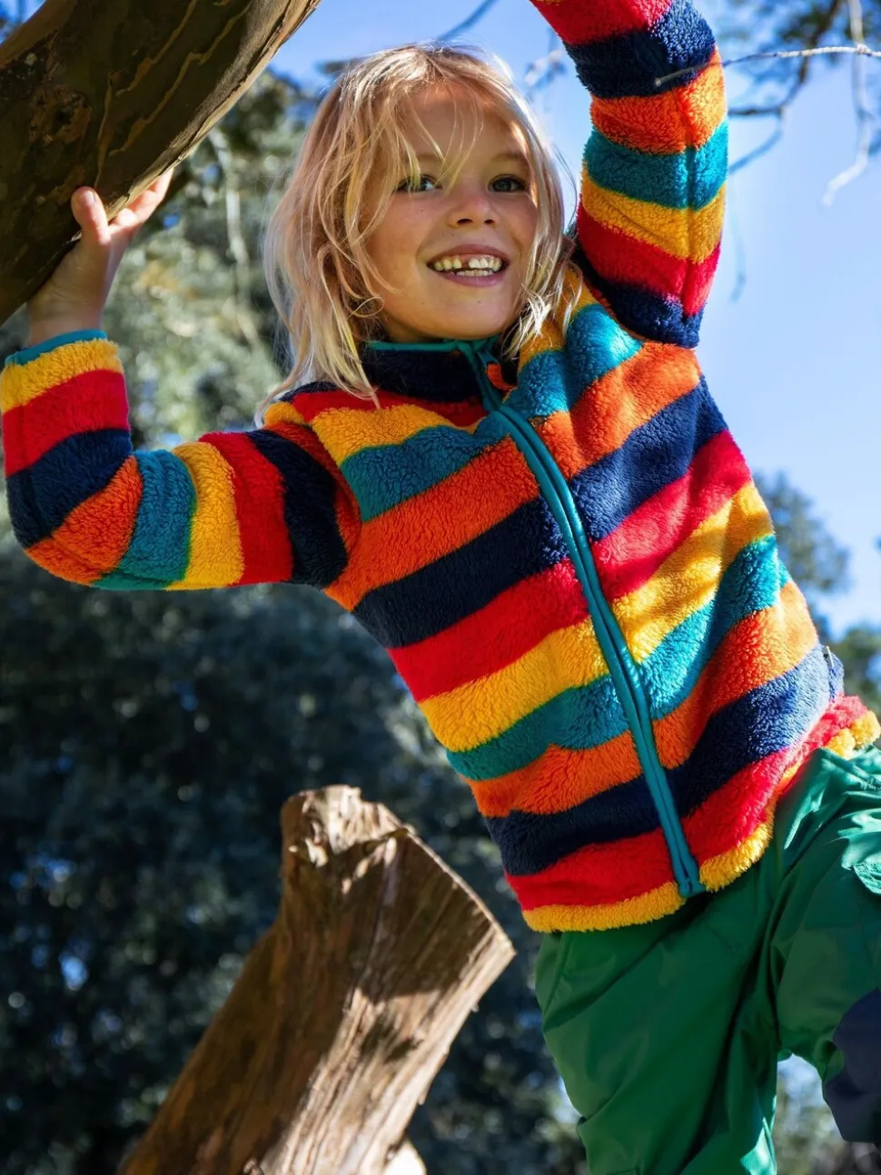 Veste Frugi zippée en polaire Ted