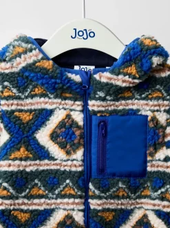 Veste JoJo Maman Bébé en peau de mouton style aztèque