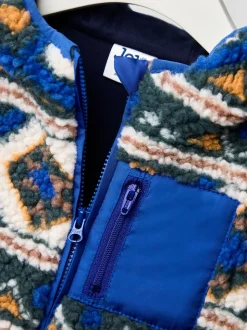 Veste JoJo Maman Bébé en peau de mouton style aztèque