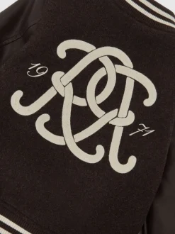 Veste universitaire décontractée à monogramme Reiss Miller Unisexe