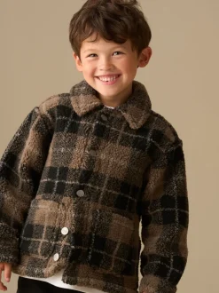 Veste-chemise Angel & Rocket Braxton en polaire à carreaux