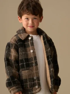 Veste-chemise Angel & Rocket Braxton en polaire à carreaux