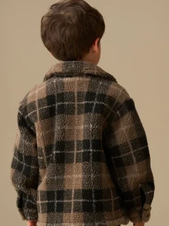 Veste-chemise Angel & Rocket Braxton en polaire à carreaux