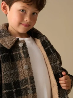 Veste-chemise Angel & Rocket Braxton en polaire à carreaux