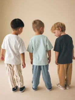 Véhicules bleu/noir/blanc - Manches courtes T-shirt & Survêtement Set 3 Pack (3mths-7yrs)